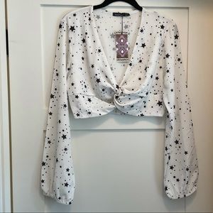 Boohoo Star Crop Top